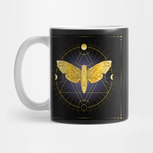 Golden Moth Symbol of Inner Wisdom Mug